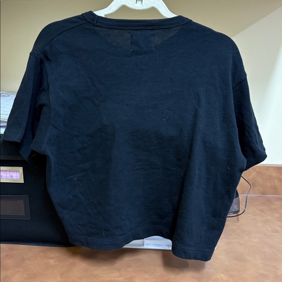 NWOT Buck Mason Field-Spec Boyfriend Crop Black Tee Shirt Size Mediun - Picture 9 of 9